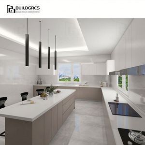 Buildgres Modern Australia Standard Luxury China Juegos de diseño de muebles Muestra de isla Gabinetes de cocina de melamina modulares - Product Image 4