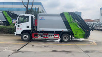 Camion à ordures à transmission manuelle avec moteur diesel léger 4x2 à service personnalisé