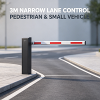 Barrière de stationnement miniature sans balais WS DC-WS-CWZ-2528 |   Barrière de stationnement automatique compacte pour voitures