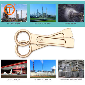 SINOTOOLS ประแจอลูมิเนียมบรอนซ์สำหรับงานหนัก ป้องกันการเกิดประกายไฟ ประแจวงแหวนแบบไม่เกิดประกายไฟ - Product Image 3