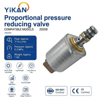 Katup Pengurang Tekanan Proporsional Z0058 untuk Suku Cadang Excavator Cocok untuk TM70201 PP50bar PA20bar 12V AMP Plug