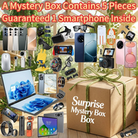 Boîte mystère de 5 gadgets technologiques garantis avec smartphone inclus, surprise aléatoire avec smartphone, tablette, ordinateur portable, montre connectée, écouteurs
