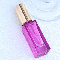 Vente en gros de flacons pulvérisateurs en verre colorés de 6 ml, mini flacons de parfum vides, contenants de voyage portables