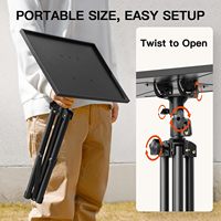Trépied de support pour projecteur Kingjoy réglable en hauteur 155 cm 5 kg léger, support de sol pour ordinateur portable, bureau, maison, scène