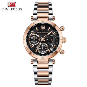 <span class=keywords><strong>Reloj</strong></span> de Cuarzo Cronógrafo Clásico Novedoso de Venta Directa de Fábrica <span class=keywords><strong>MINI</strong></span> <span class=keywords><strong>FOCUS</strong></span> con Logotipo Personalizado para Mujer, Correa de Acero Inoxidable MF0489L - Product Image 5