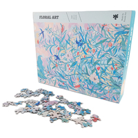 Fabricant vérifié de jeux de puzzles en carton bleu personnalisés, nouveau design, 1000 à 2000 pièces, ensemble de jouets de puzzle