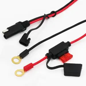 <span class=keywords><strong>12V</strong></span> 車オートバイバッテリーコネクタ O リングスノーモービルバッテリー充電器端子から SAE クイックディスコネクトケーブル - Product Image 6