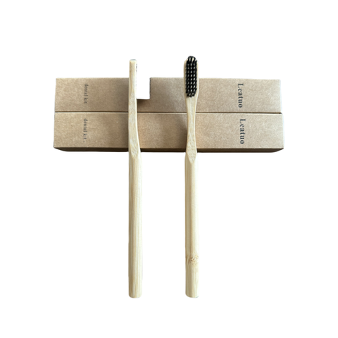 Customized Logo Biodegradable Recyclable Natural Wood Toothbrush Soft Bristle Bamboo Toothbrush