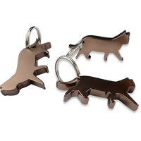 Porte-clés en alliage de zinc avec impression UV, ouvre-bouteille en forme d'animal, ouvre-bouteille de bière, cadeaux promotionnels légers