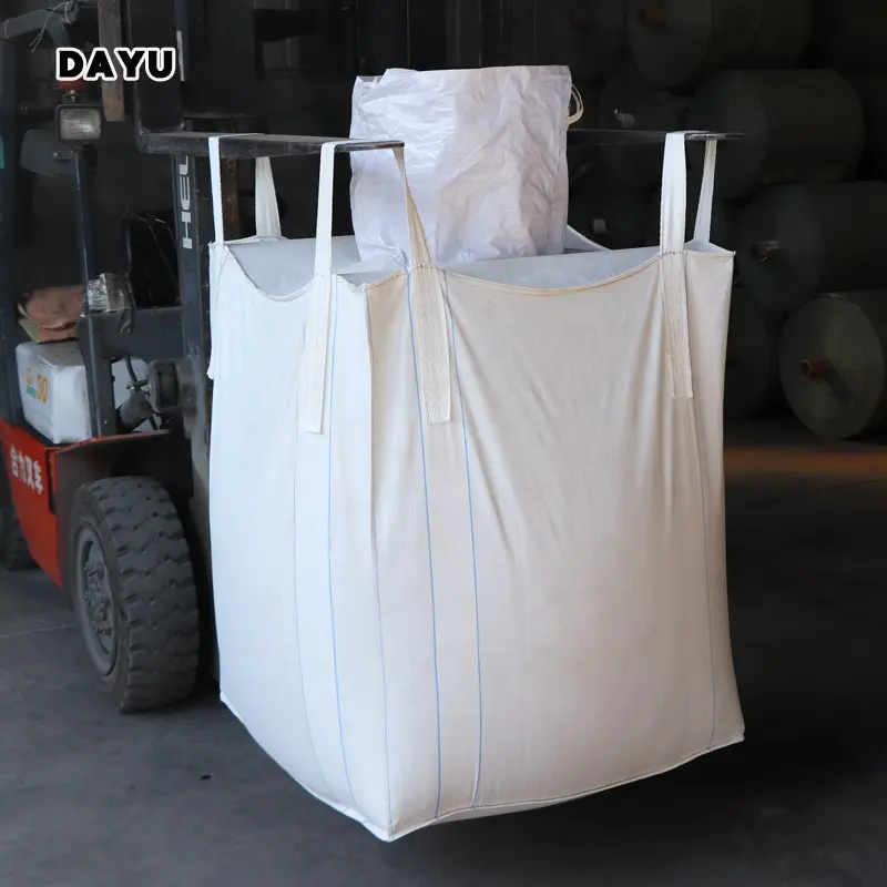 Hoge Kosten Prestatie Top Tuit Bodem Tuit Fibc 1 Ton Tas Big Bag Voor Zandcement