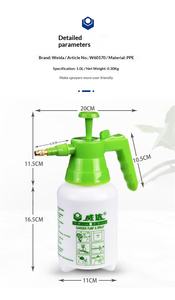 1L DIY Industrial Garden Pressure Sprayer Manual Pump <strong>Water</strong> Spray <strong>Bottle</strong> Household Plant Watering &amp; Cleaning Mister OEM/ODM - Product Image 6