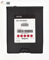 Cartouche d'encre compatible pour imprimante d'étiquettes Memjet VIPColor VP700 VP610 - 250 ml - Couleurs K C M Y disponibles - avec puce intelligente