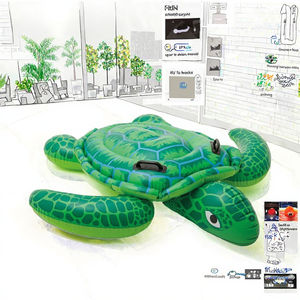 Jouet gonflable tortue de mer pour enfants, accessoires de piscine et équipements de divertissement aquatique - Product Image 3