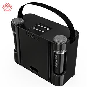 เครื่องคาราโอเกะ 2 ไมโครโฟนไร้สาย UHF ลำโพงคาราโอเกะแบบพกพา บลูทูธ ระบบลำโพงสำหรับร้องเพลง พร้อมไฟ LED สำหรับใช้ในบ้าน - Product Image 4
