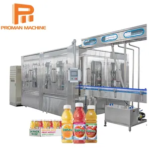 Otomatik yemeklik yağ meyve suyu maden suyu karbonatlı içecek Pet/cam şişe yıkama dolum kapaklama üç bir makinede
