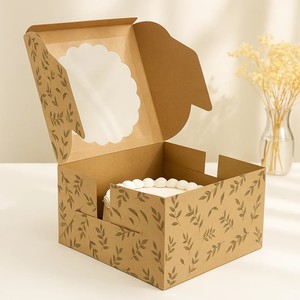 Caja alta para pasteles con altura personalizada e impresión, apta para pasteles de cumpleaños de crema batida de varias capas y grosor. - Product Image 2