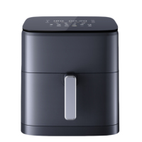 Nouvelle Conception Moderne Friteuse Électrique à Écran Tactile 1700W en Plastique 8,5L, Friteuse Numérique à Panier Unique, Friteuse à Air Domestique