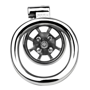 FRRK Wheel <b>Flat</b> <b>Screw</b> Chastity Lock Penis Cage with Metal Catheter Wheel Chastity Device Cock Cage Sex Toys Erotic Products - Product Image 4
