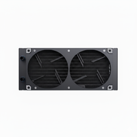 240mm pas de LED liquide CPU refroidisseur boîtier ventilateur nouveauté 12VDC évalué refroidissement par eau radiateur numérique roulement fluide boîtier d'ordinateur