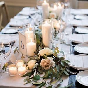 Vases en verre ronds et hauts personnalisables en vrac avec couvercles en liège et impression sérigraphique pour centres <span class=keywords><strong>de</strong></span> <span class=keywords><strong>table</strong></span> <span class=keywords><strong>de</strong></span> mariage et usage domestique - Product Image 6