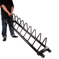 Supports de rangement mobiles robustes en métal écologique pour plaques de musculation, usage commercial et domestique, pour salle de sport