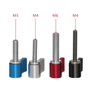 ปุ่มล็อคแบบปรับได้ด้วยมือ ขันด้วยสกรู M4 M5 M6 อลูมิเนียมอัลลอยด์ ตัวยึดกล้องแบบปลดเร็ว - Product Image 1