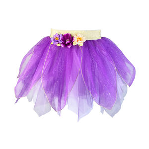 Rok Tutu Tulle Sayap Kupu-Kupu Berkilau 100% Poliester Kostum Peri Anak untuk Pertunjukan Panggung Pesta Berdandan - Product Image 2