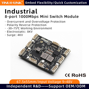 Robot inteligente de 8 puertos GH1.25, módulos de conmutador Gigabit <span class=keywords><strong>Ethernet</strong></span>, conmutador de red de velocidad Industrial de alta calidad, de 1 a 2, 2, 1, 2, 2 - Product Image 2
