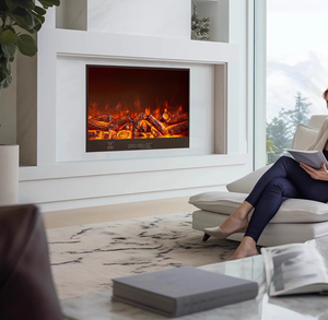 Insert de <span class=keywords><strong>cheminée</strong></span>: flamme simulée, <span class=keywords><strong>chauffage</strong></span> électrique intégré, <span class=keywords><strong>cheminée</strong></span> décorative personnalisée avec <span class=keywords><strong>fausse</strong></span> flamme pour les salons - Product Image 1