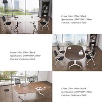 Meubles de bureau pliables empilables, bureaux blancs pour la formation, salles de conférence, tables et chaises pour le bureau