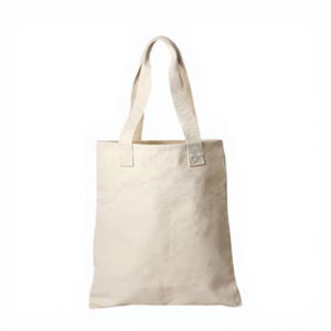Sac fourre-tout en toile réutilisable de qualité supérieure, vierge, écologique, à porter à l'épaule, pour les courses DIY et l'usage quotidien, fabriqué au Bangladesh - Product Image 1