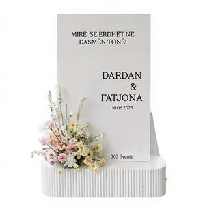 Letreros de Bienvenida Rectangulares Modernos y Elegantes de Acrílico para Invitados de Boda - Product Image 1