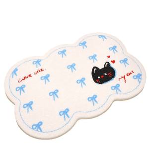 Tapis de bain en boue de diatomée motif chaton mignon, forme originale, antidérapant, séchage rapide, absorbant, pour la maison, la salle de bain et la cuisine - Product Image 5