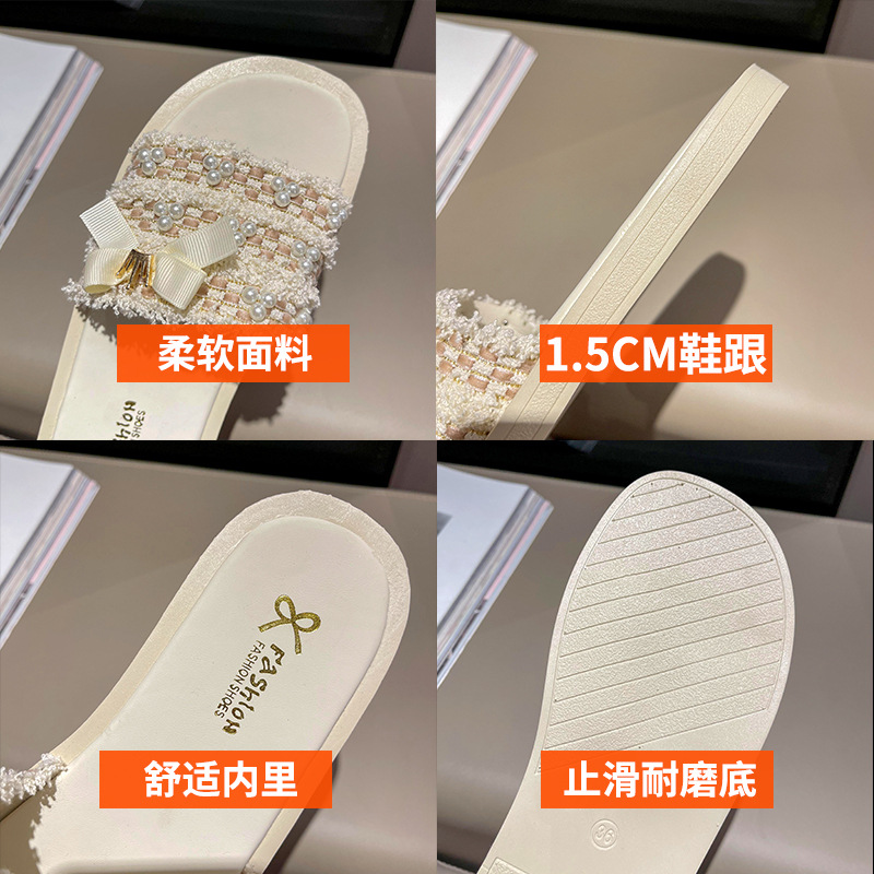New Summer PU Casual Slides Slippers Flat Sandals for Women and Ladies Shoes Wholesale