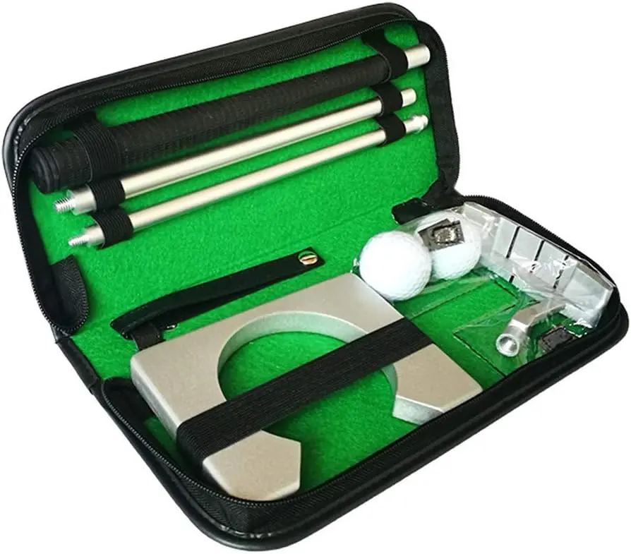 Portable Golf Putter Putting Trainer Gift Set Kit Intérieur Pratique Golf Driving Range Balls Gift Set