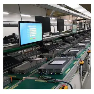 Automated large flat-screen television assembly lines