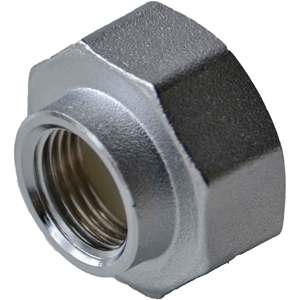 Raccord d'extrémité droit chromé filetage BSPP/NPT 1 \ "X 1/2 \" douille de forgeage haute pression pour applications huile eau gaz ASTM/BSPT - Product Image 1