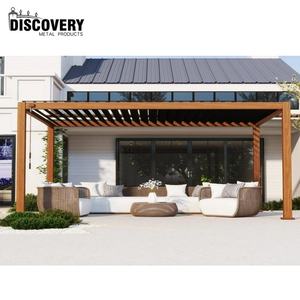 Pérgola Exterior Moderna de Aluminio, Techo de Láminas Bioclimáticas Motorizadas, Gazebo Impermeable <span class=keywords><strong>para</strong></span> Jardín o Patio - Product Image 3