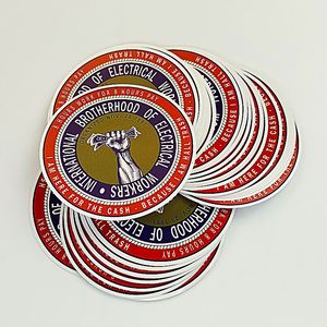 Hojas de pegatinas de vinilo troqueladas personalizadas, etiquetas adhesivas impermeables para embalaje, pegatinas con logo troqueladas a presión - Product Image 6