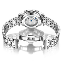 OBGEYA 6009 nouveau luxe étanche en acier inoxydable hommes réserve de marche montre mécanique Tourbillon montre automatique