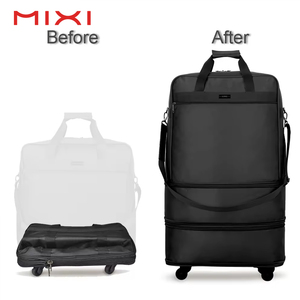 Hanke Fabric Light Weight Duffel Trolley Travel Trolley Luggage Wholesale Carry on Hand <strong>Foldable</strong> <strong>Suitcase</strong> - Product Image 1
