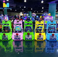 Solution d'équipement de parc d'attractions intérieur AMA : Machine d'arcade vidéo pour enfants 19'' avec jeu de course LCD et construction métallique