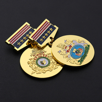 Médaille personnalisée en alliage de Zinc 3D en émail doux avec ruban, haute qualité, coffret cadeau