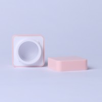 Pot carré en plastique PP de 5 ml, 15 ml, 30 ml, 50 ml, personnalisable, coloré, vide, pour crème pour les mains et les yeux, contenants pour soins de la peau, emballage