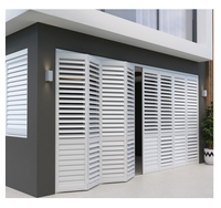 Usine en gros états-unis Europe australie jalousie persienne fenêtre coulissante 3.5 pouces en aluminium extérieur plantation volets
