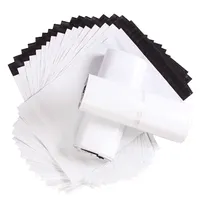 ถุงพลาสติกโพลีเมอร์พลาสติกสีขาวจัดส่งซองจดหมายทางไปรษณีย์บรรจุถุงสำหรับเสื้อผ้าและหนังสือที่มีโลโก้