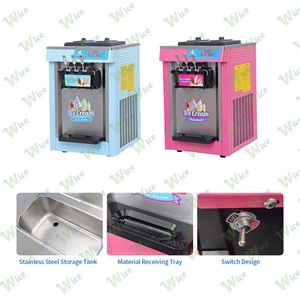 Máquina de helado suave de sobremesa WICE, máquina automática de helado para mostrador, máquina de sorvete de 3 sabores - Product Image 2