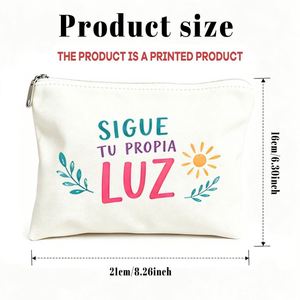 Sac cadeau pour femmes, trousse de maquillage avec slogan inspirant pour maman, filles, amies, adolescentes, cadeaux idéaux pour les voyages, les anniversaires, l'usage quotidien - Product Image 1