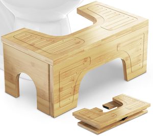 Portable épais étanche pot <span class=keywords><strong>pied</strong></span> étape bambou bois anti-dérapant tabouret de toilette pour femme <span class=keywords><strong>enceinte</strong></span> enfants adultes personnes âgées - Product Image 1