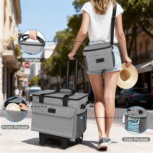 Bolsa Refrigerante Plegable Impermeable Personalizada, Superventas, en Múltiples Especificaciones, Reutilizable/para Entrega de Alimentos/para Carrito - Product Image 6